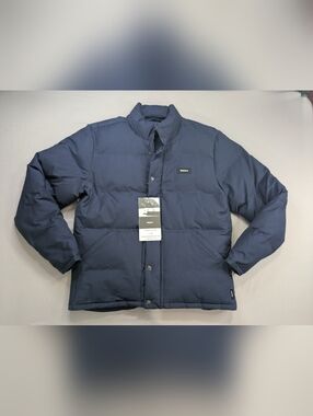 NWT Finisterre Size M Fourier Puffer Jacket Navy Blue Huckberry